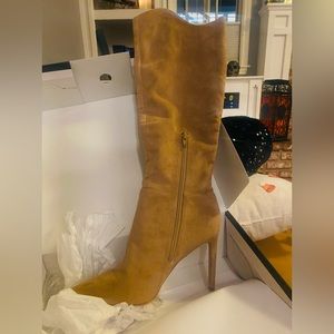 Nine West Teleena 2 Boots in Light Natural SZ 8